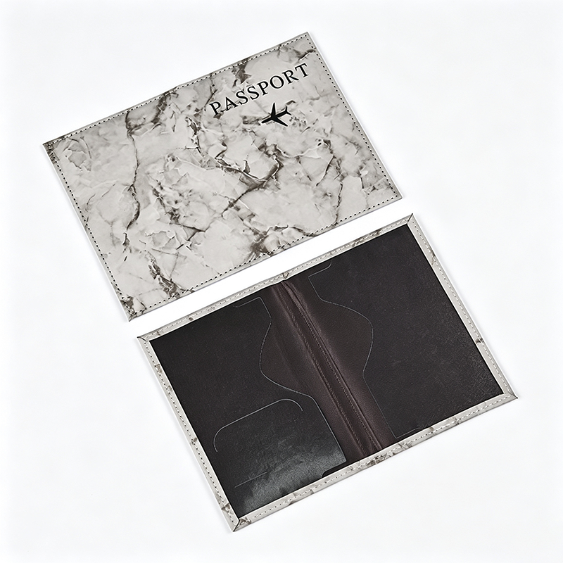 Marble Print Passport Holder
