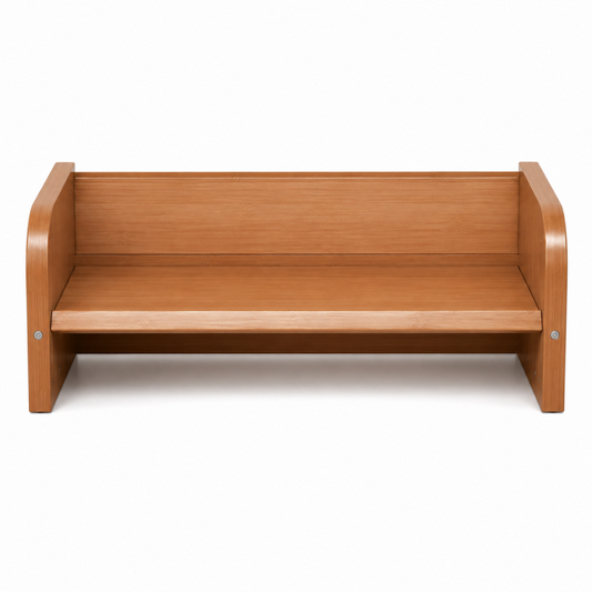 V Shaped Wooden Book Display Stand