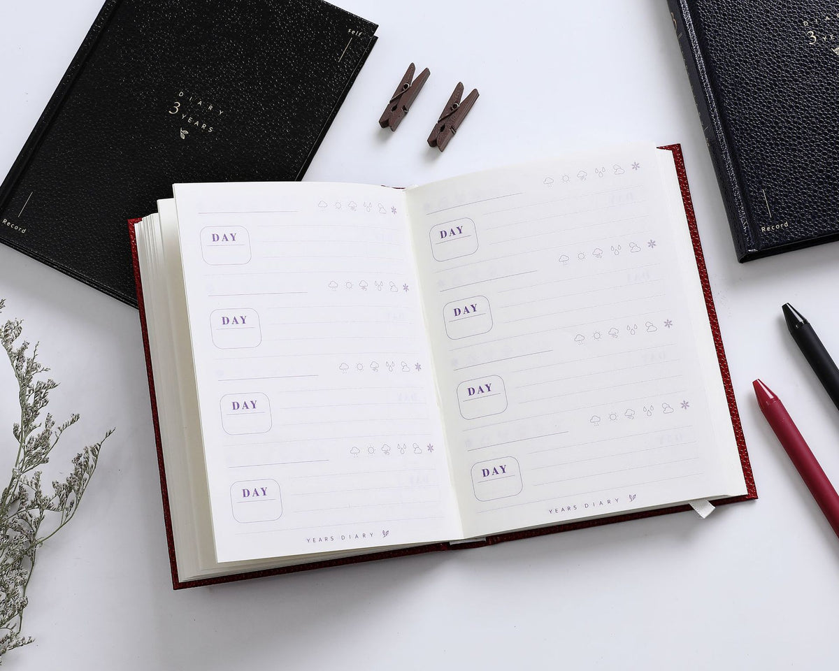 Retro Gold Stamping Memory Journal
