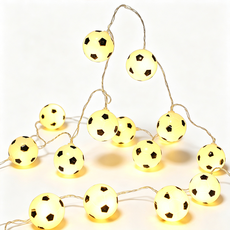 Football Battery Operated String Lights