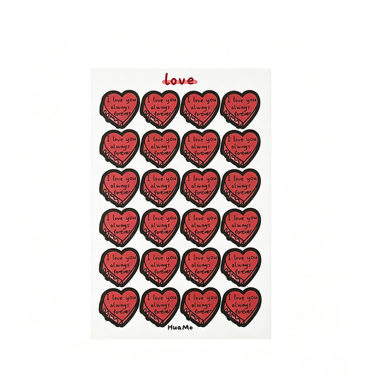 Morandi Heart Seal Stickers