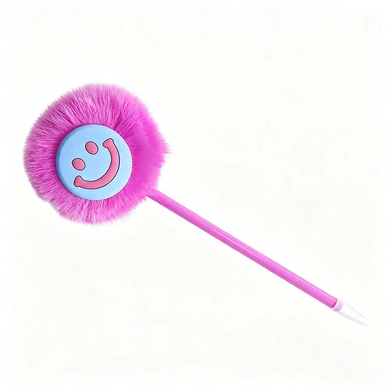 Smiley Pom Topper Gel Pen