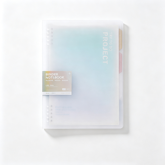 Translucent Pastel Gradient B5 Binder Notebook