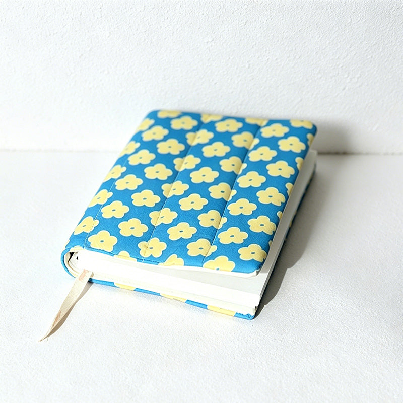 CouldNook Floral Quilted Book Cover - Aesthetic A5 Fabric Sleeve