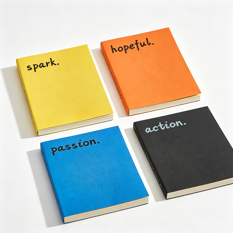 Colorful Bold Word Minimal Notebook