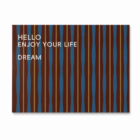 Vintage Stripe Leather Placemat