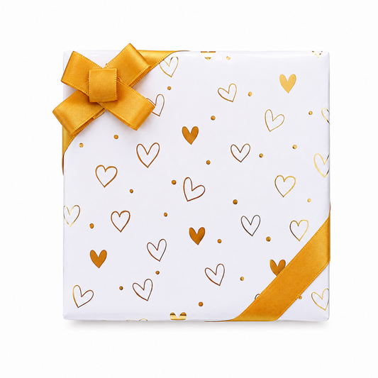 10 Heart Print Gift Wrapping Paper