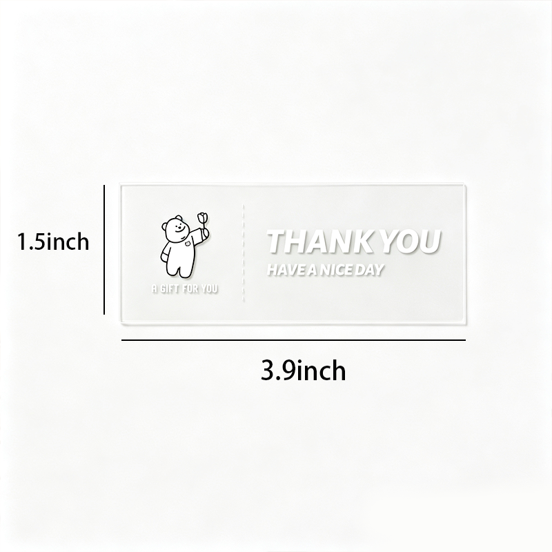 Floral Thank You Sticker Labels