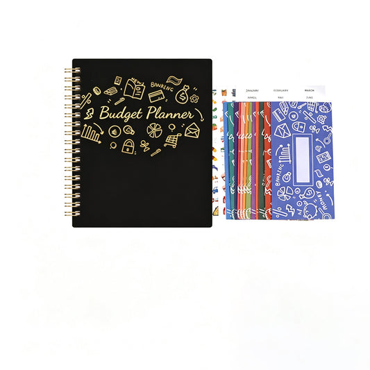 Monthly Budget Planner With Receipt Pockets