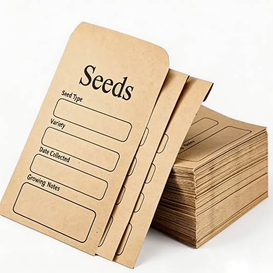 100 Kraft Seed Packet Envelopes