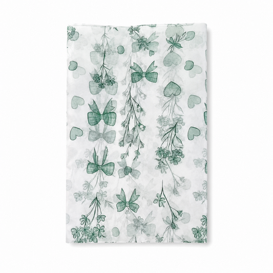 10 Green Leaf Tissue Paper