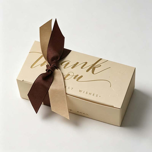 5 Ribbon Wrapped Rectangular Gift Box