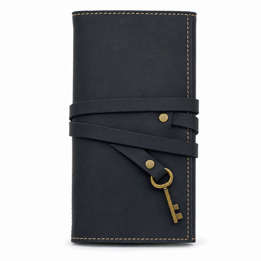 Roll Up Leather Artist Pencil Case