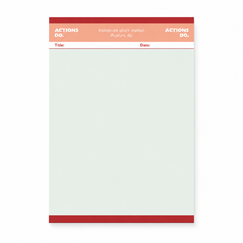 Color Block Schedule Note Pad