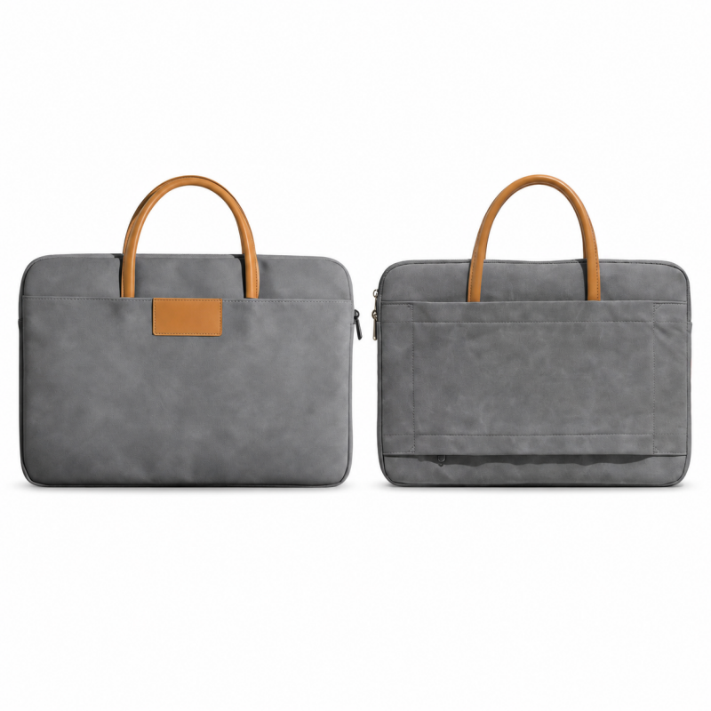 Faux PU Handheld Business Laptop Briefcase