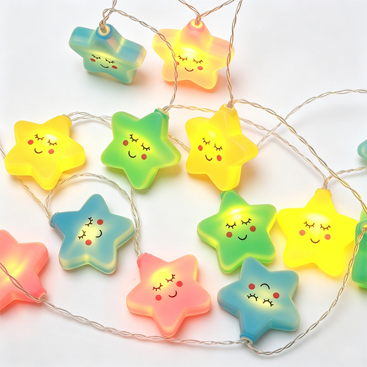 Color Star Cloud Battery Operated String Lights