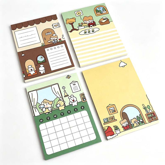 Cozy Girl Planning Memo Pad Set