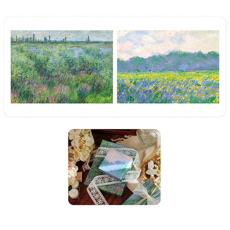 Monet Flower Field Wrapping Paper