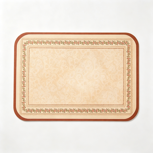 Floral Vintage Cream Style Mat
