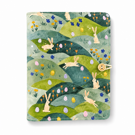 A5 A6 Rabbit Print Fabric Notebook Cover