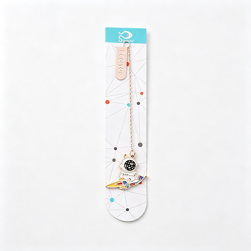 Astronaut Charm Metal Bookmark