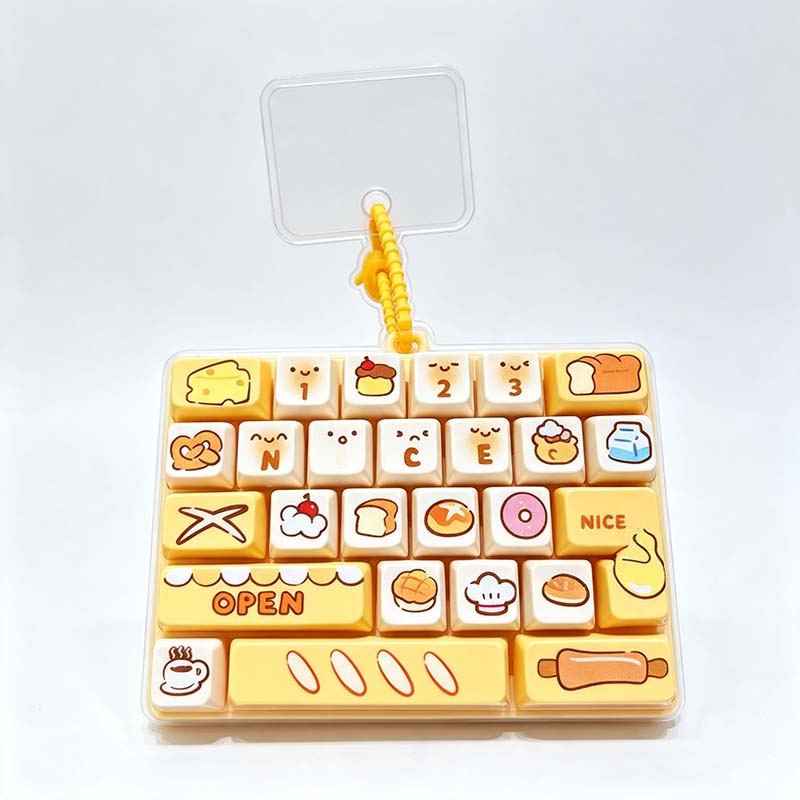 Happy 26 Key Keyboard Fidget Keychain