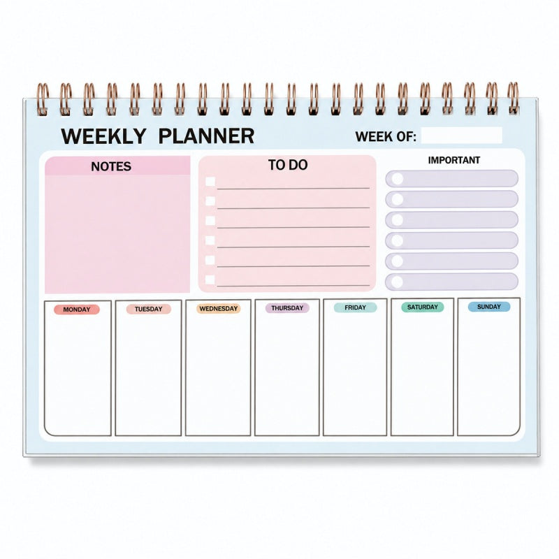 A5 Weekly Planner Notepad