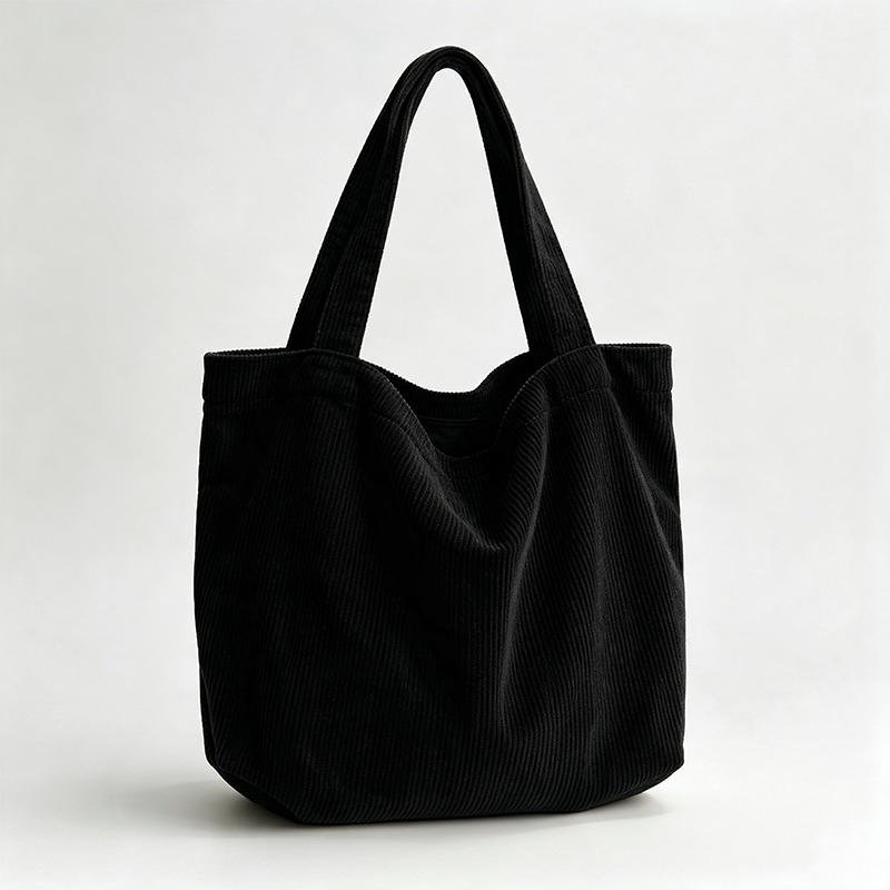 Corduroy Ruched Shoulder Bag
