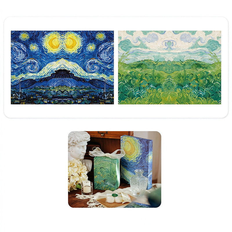 Starry Night Oil Painting Wrapping Paper