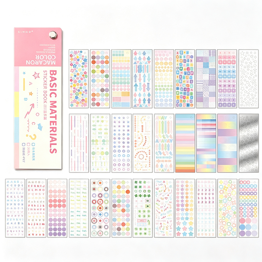 Macaron Functional Sticker Book