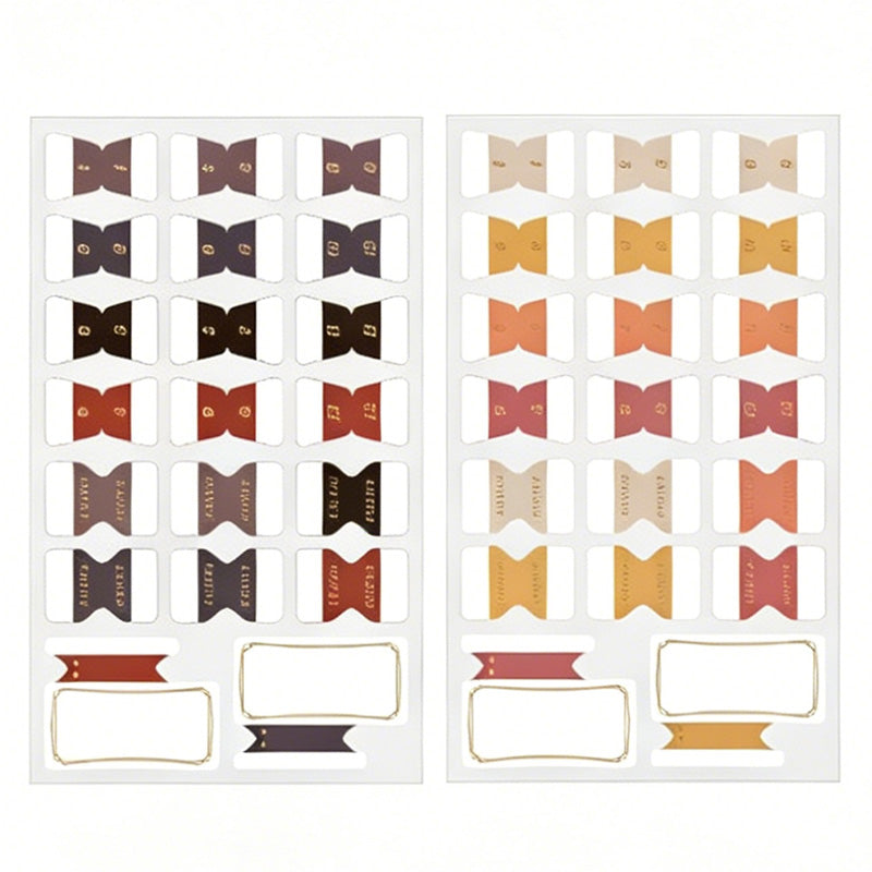 Vintage Gold-Foil Index Tabs