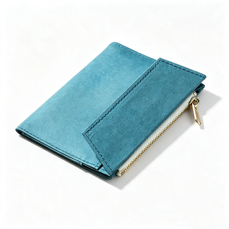 Washable Kraft Paper Zipper Pouch
