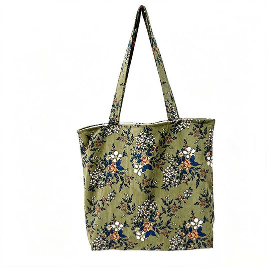 Vintage Floral Shopping Tote Bag