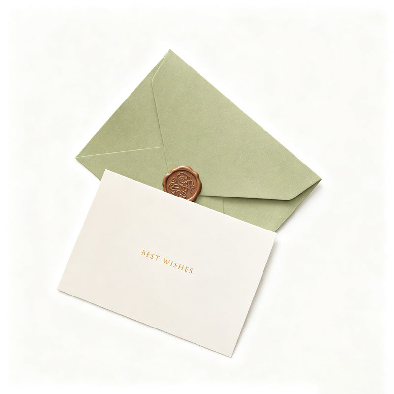 Green Envelope & A6 Greeting Cards Set