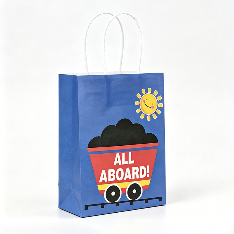 Train Party Paper Gift Bag