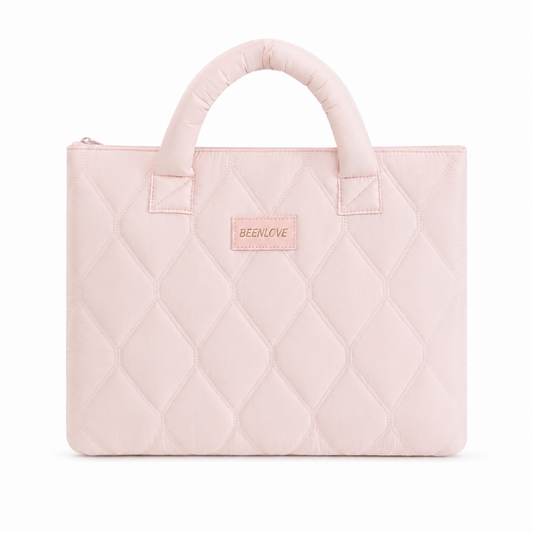 14-15Inch Quilted Nylon Handheld Laptop Bag