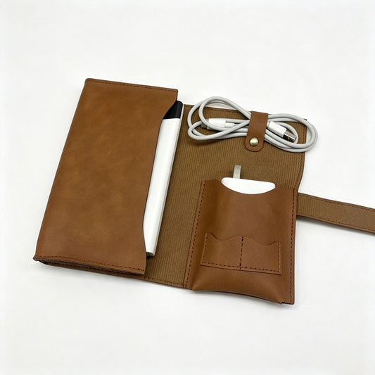 Leather Cable Storage Wrap