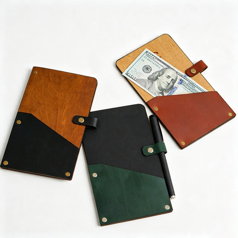 Leather Corner Document Binder Clip
