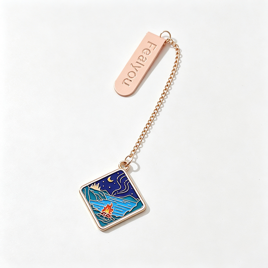 Scenic Pendant Metal Bookmark
