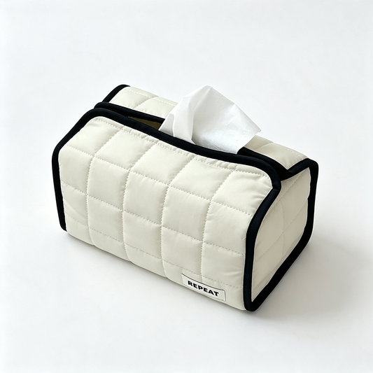 Quilted Fabric Tissue Box Cover