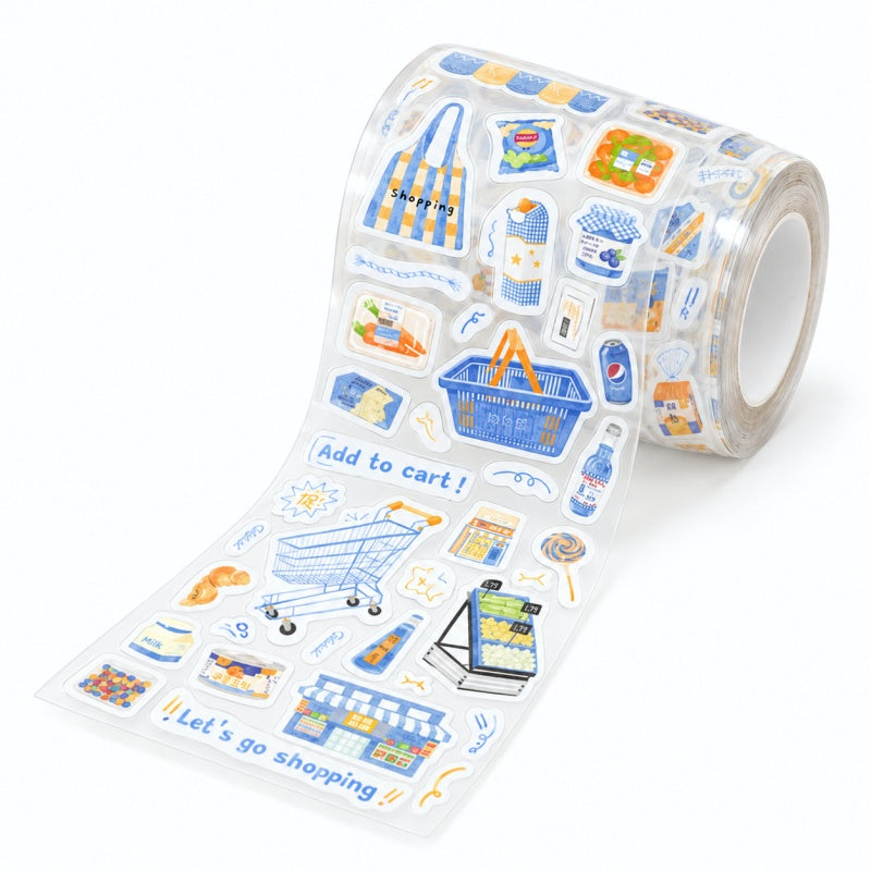 Coffee House Daily Life Die-Cut PET Sticker Tape