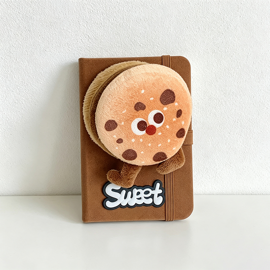 Snack Character Plush Pocket Notebook