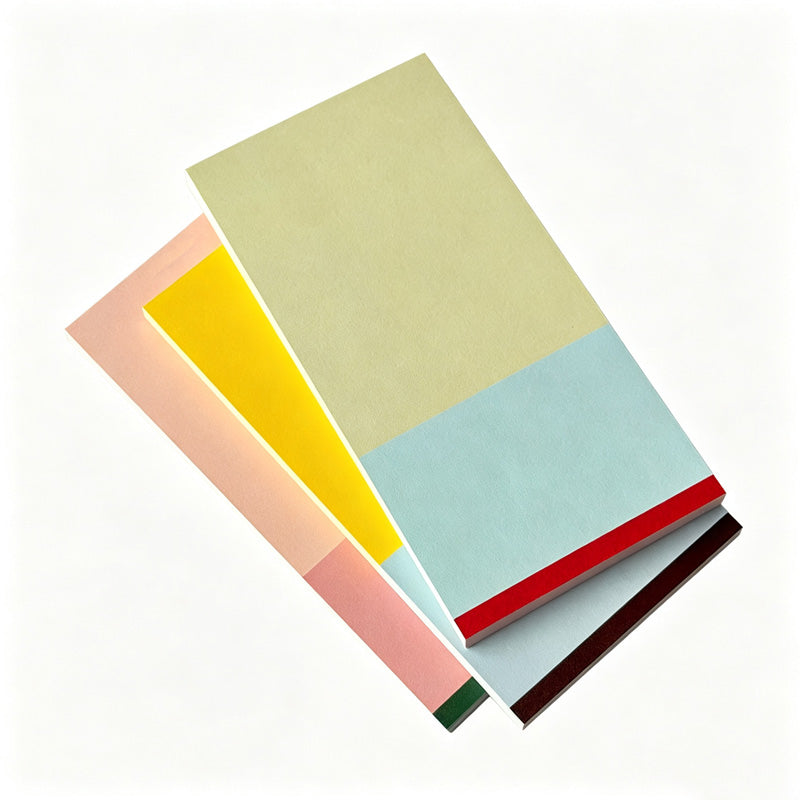 Color Block Long Note Pad Non-Adhesive Message Paper