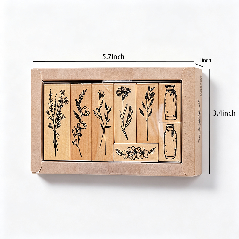 Forest Notes Wooden Stamp Set