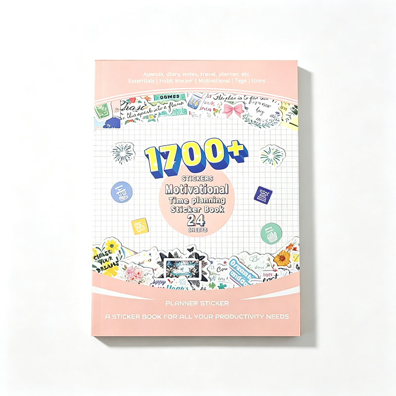 Aesthetic Planner Sticker Book – 24 Sheets, 1700+ Stickers