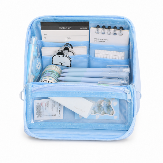 Large Capacity Standing Pencil Case Pencil Set