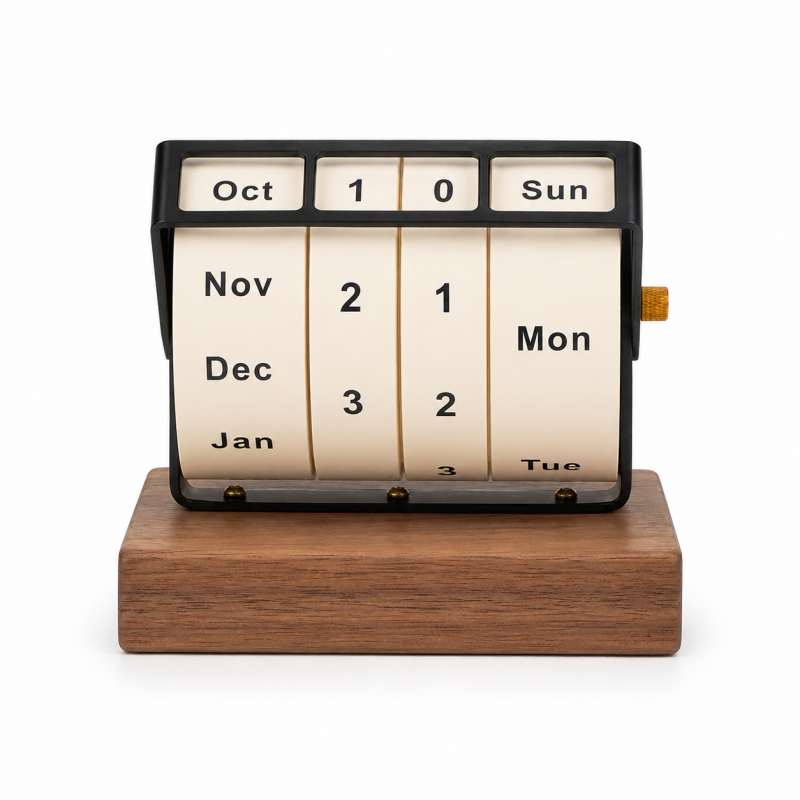 Wooden Perpetual Block Calendar