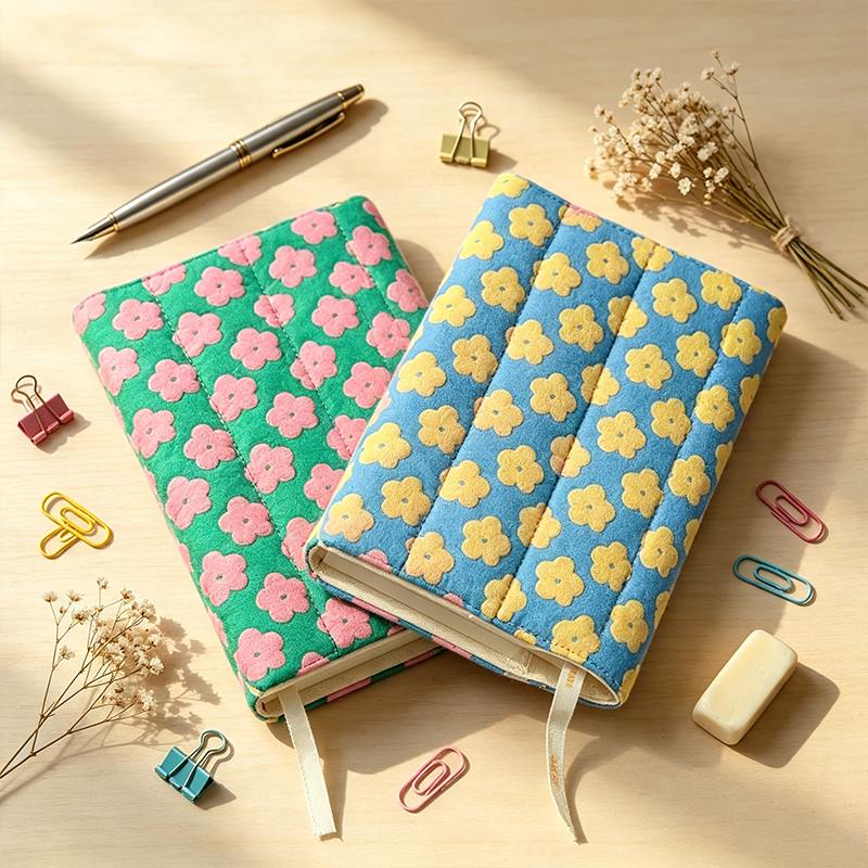 Small Floral Fabric Notebook Cover