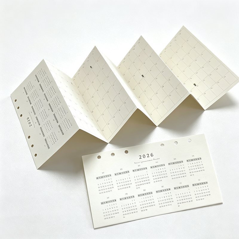 2026 Accordion Fold Planner Inserts