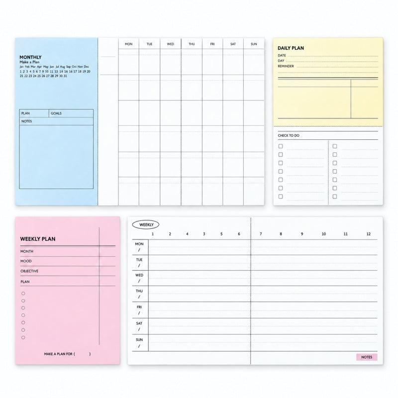Fold-Out Planner Note Sheets